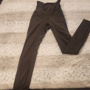 High-Waisted Brown Leggings